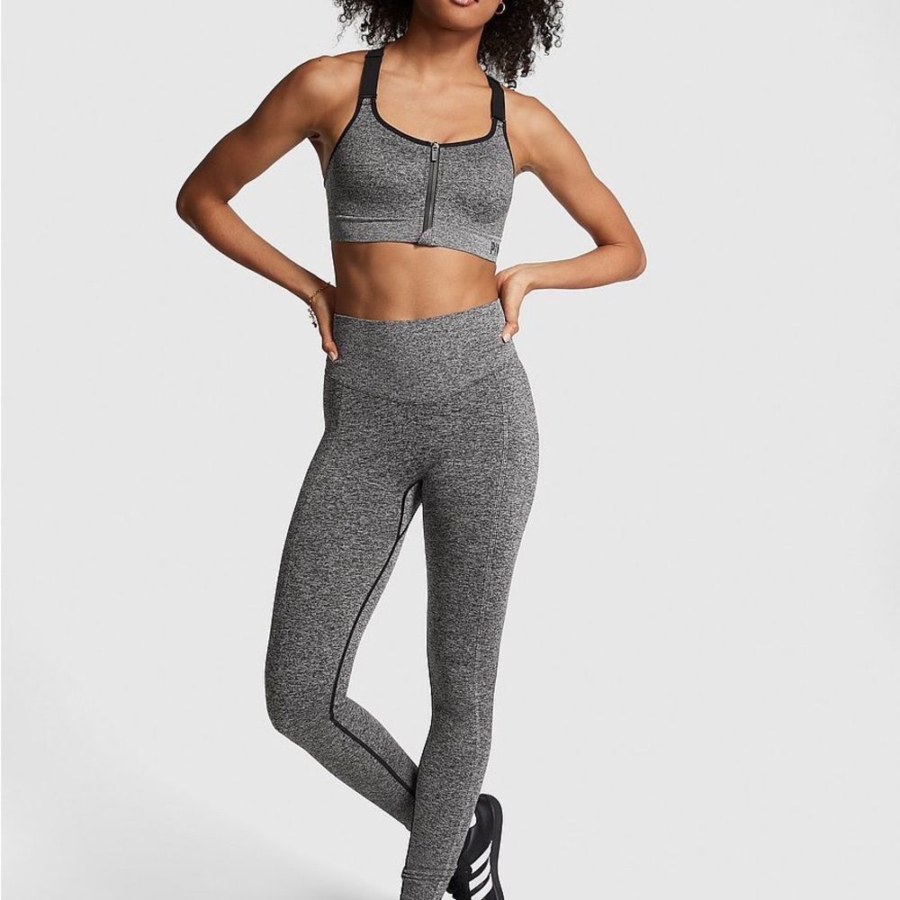 Victoria's Secret Pink‎ Leggings High Waisted Full Length Medium Grey NWT